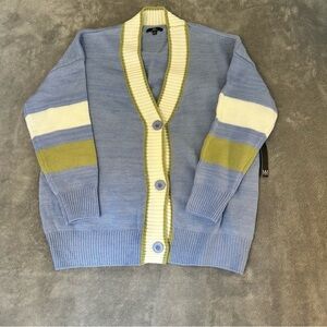 MM by My Michelle Women's Retro Preppy Cardigan Sweater Size XL NWT